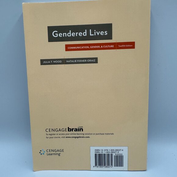 Gendered Lives Communication Gender & Culture Julia T Wood 2017 Paperback 12th E - Picture 2 of 3